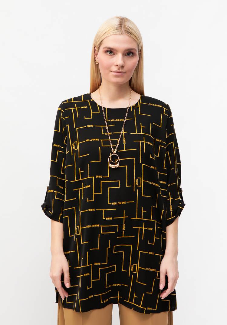 Туника с геометрическим дизайном Марта шир.  750, рис. 10