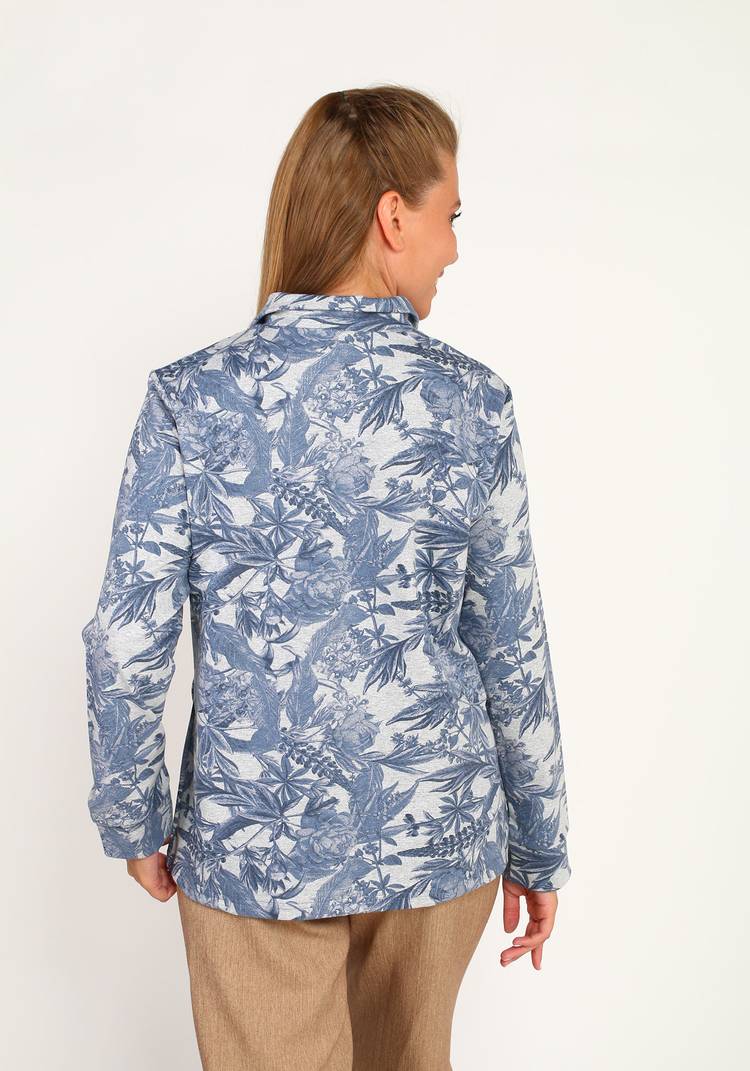 Куртка на молнии с фантазийным принтом шир.  750, рис. 2