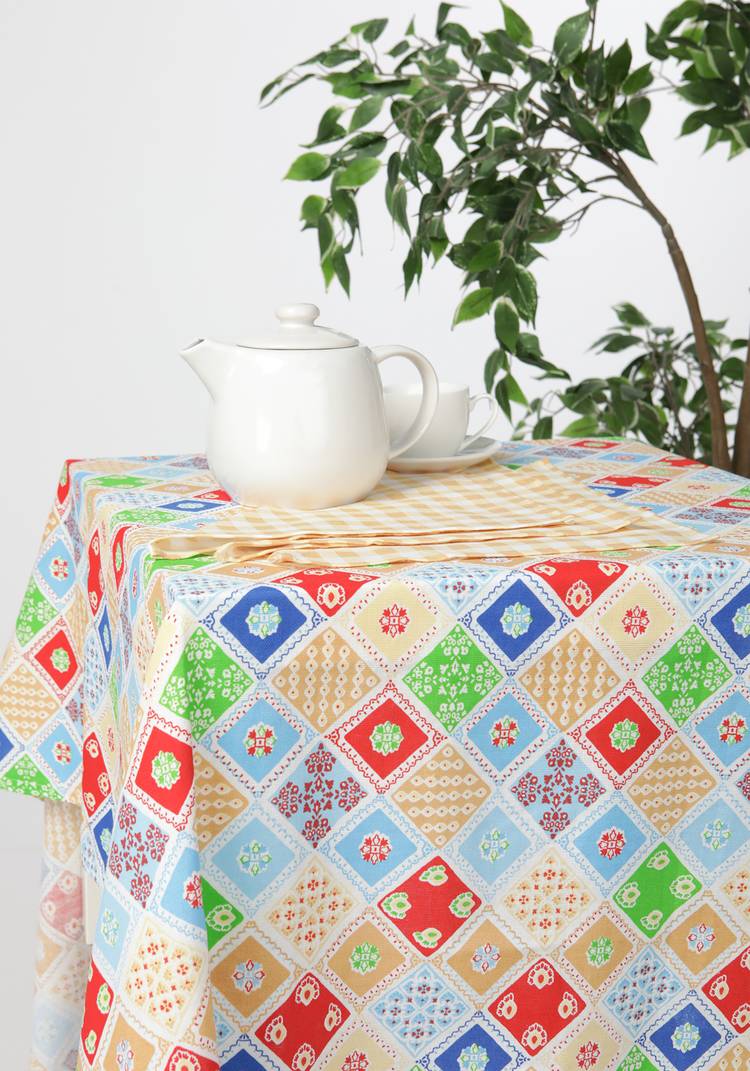 Скатерть с салфетками Мозаика шир.  750, рис. 4