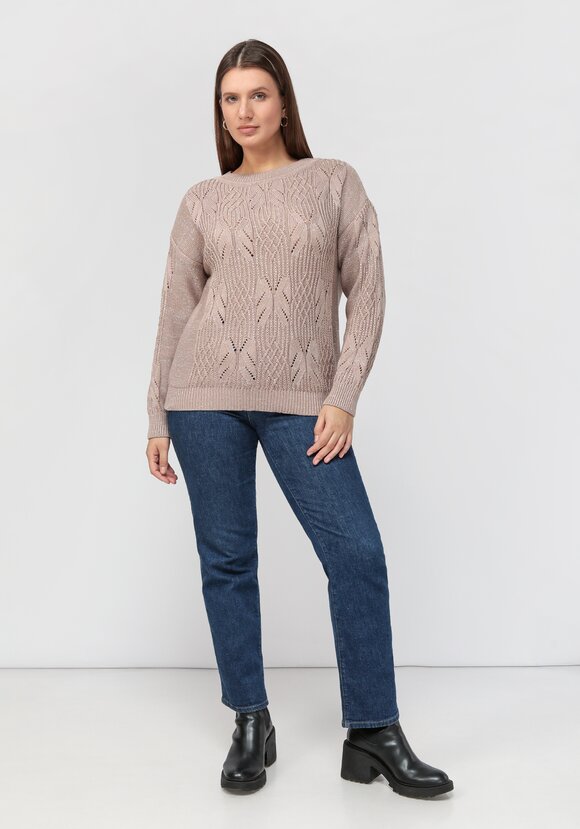 Джемпер ажурный на резинке шир.  580, рис. 2