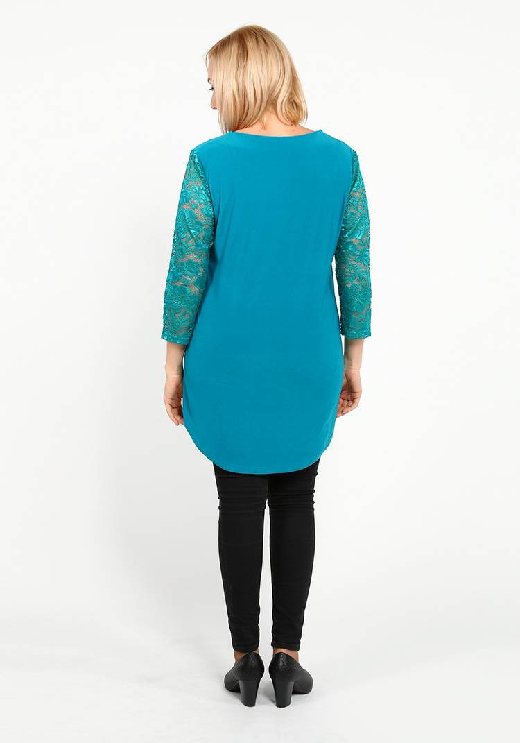 Туника с гипюровыми рукавами шир.  750, рис. 6