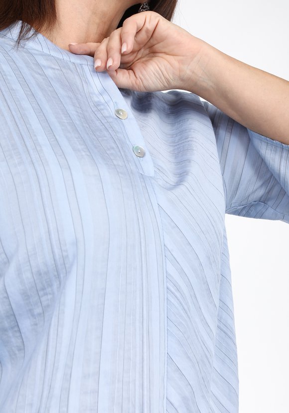 Блуза свободная с расклешенным рукавом шир.  580, рис. 3