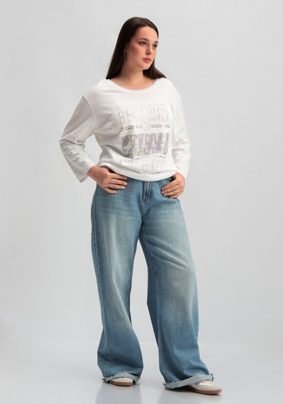 Лонгслив с декором из страз шир.  580, рис. 9