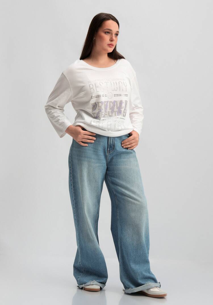 Лонгслив с декором из страз шир.  750, рис. 9