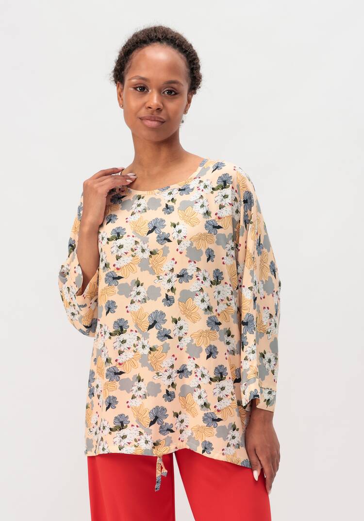 Блуза с принтом Валенсия шир.  750, рис. 21