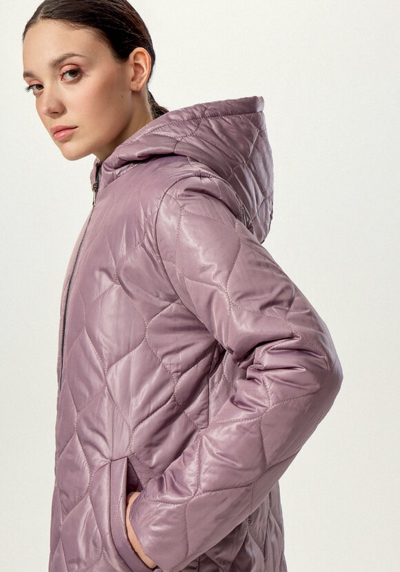 Куртка прямого кроя с капюшоном на молнии шир.  580, рис. 6