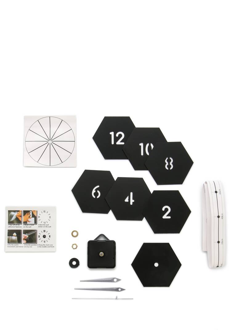 Часы настенные 3D Соты шир.  750, рис. 11