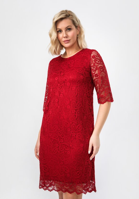 Платье из эластичного гипюра шир.  580, рис. 16