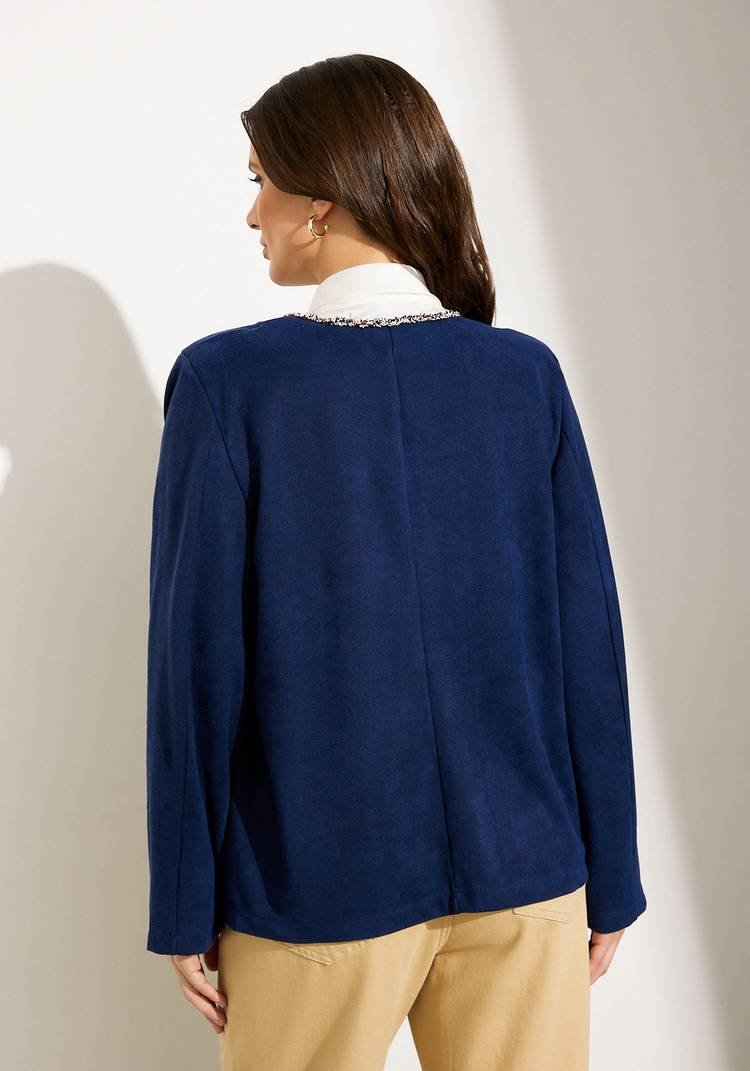 Жакет с тесьмой и декоративными пуговицами шир.  750, рис. 11