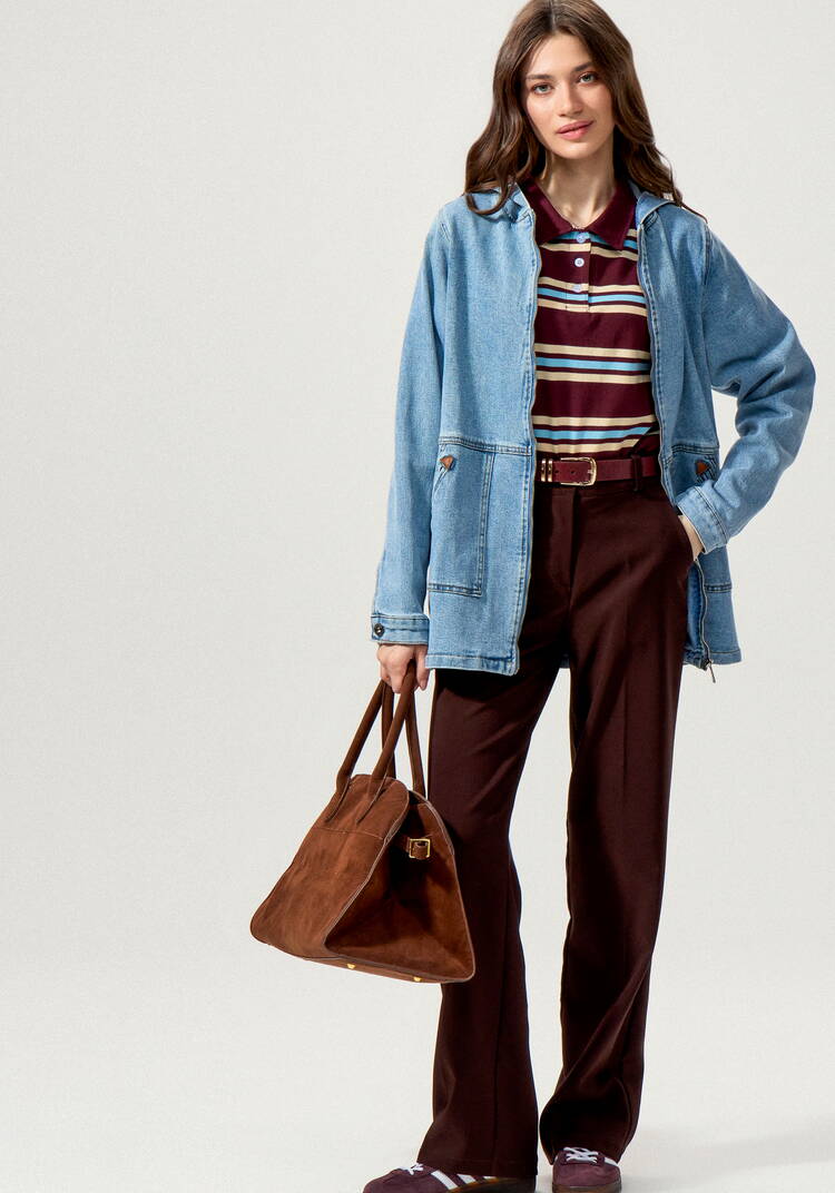 Джинсовая куртка с капюшоном шир.  750, рис. 8