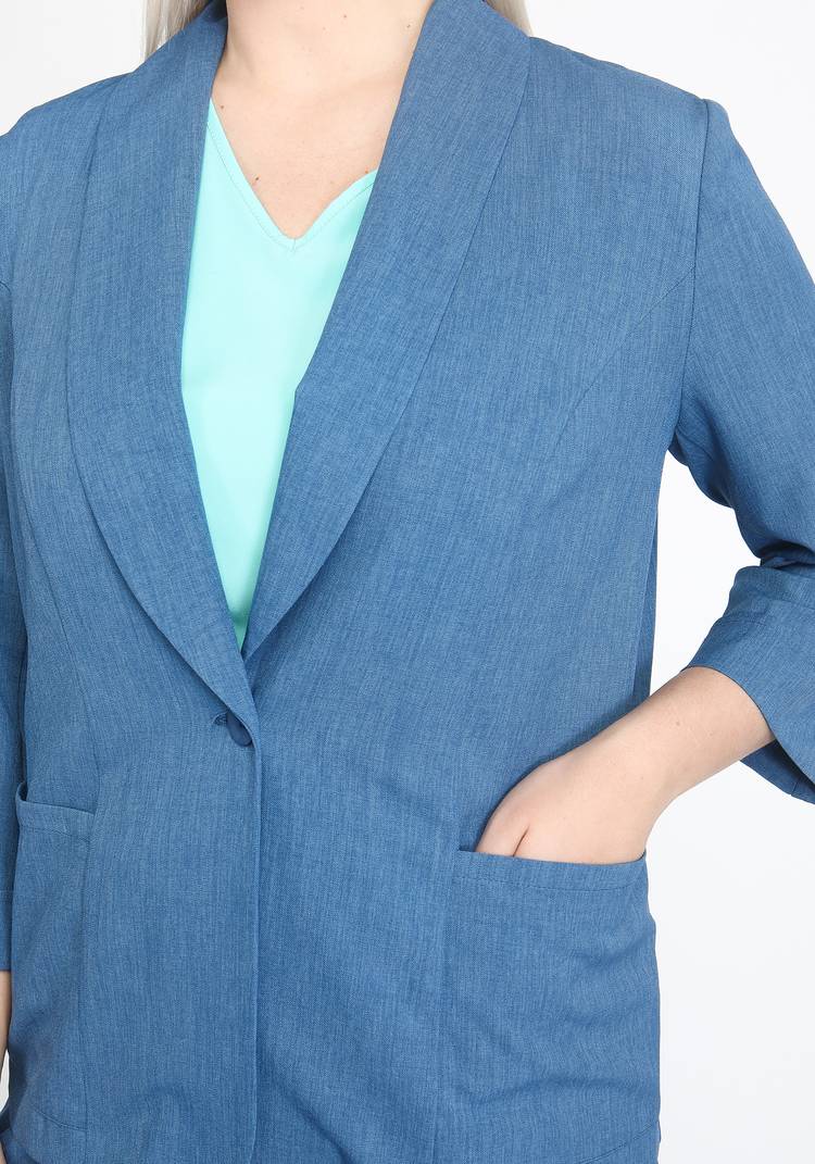 Жакет классический однобортный шир.  750, рис. 9