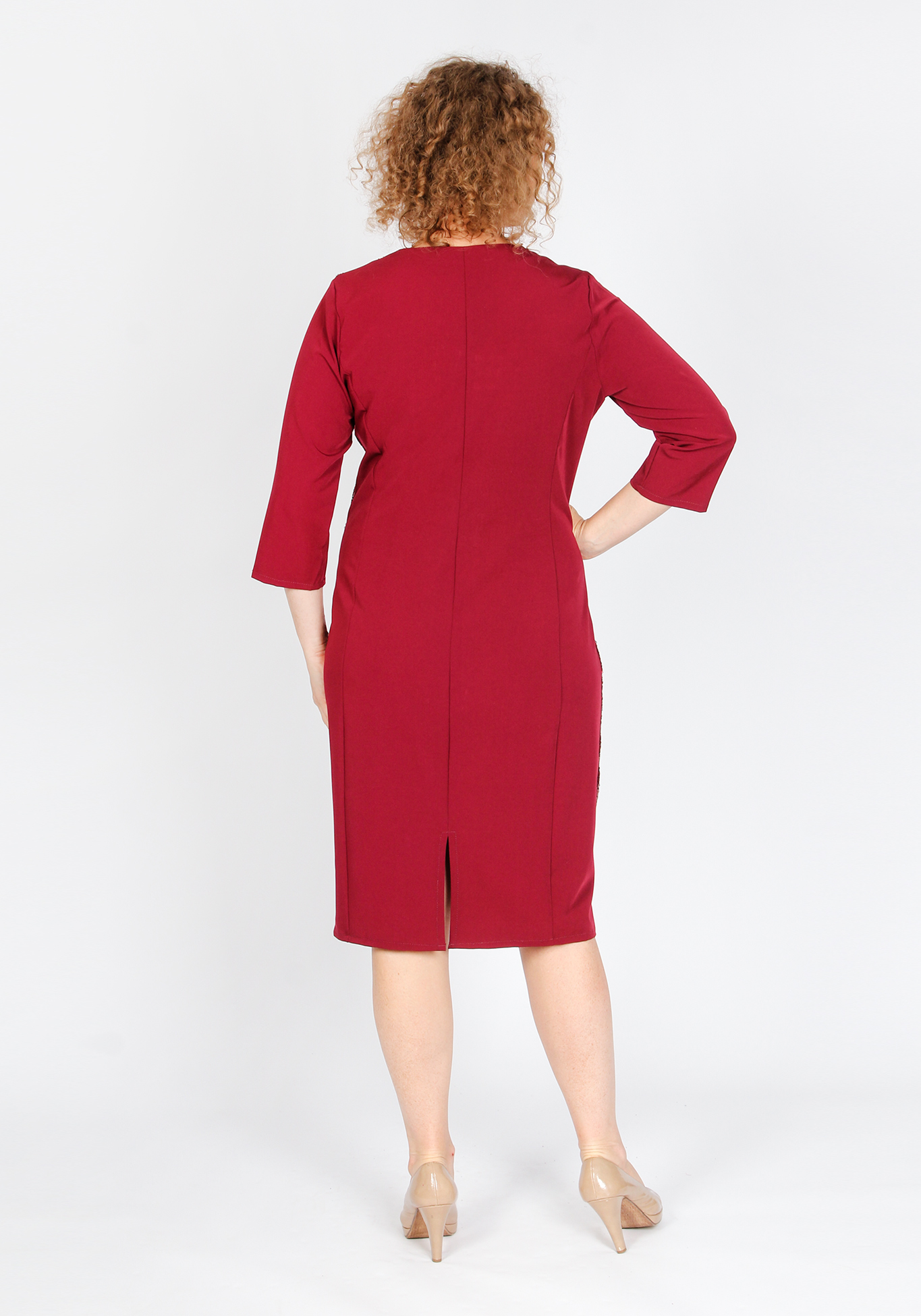 Платье с пайетками «Сияние ночи» Pretty Woman, размер 50, цвет красный - фото 3