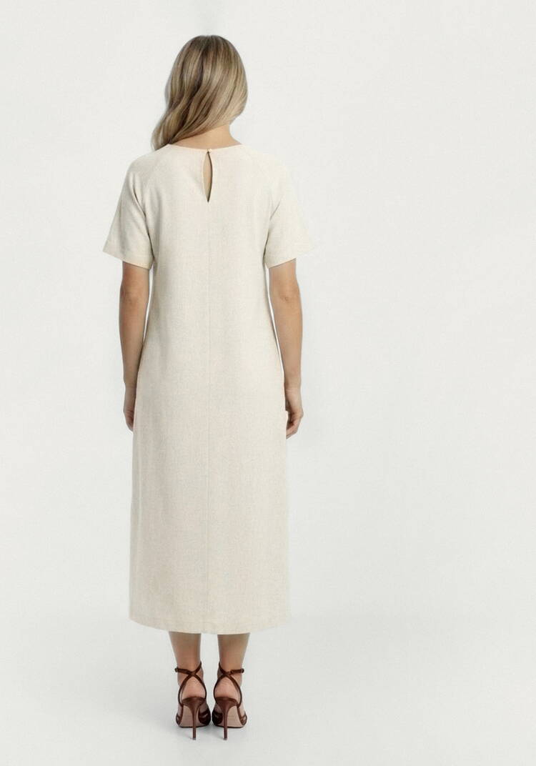 Платье из льна с вышивкой шир.  750, рис. 12