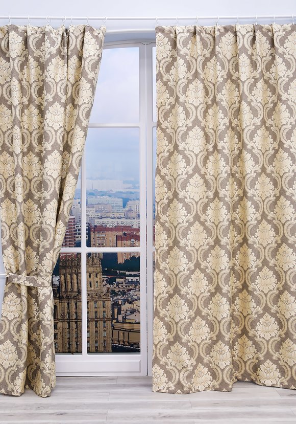 Комплект портьер из жаккарда Марго шир.  580, рис. 10