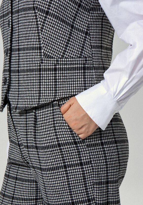 Жилет с принтом клетка шир.  580, рис. 5