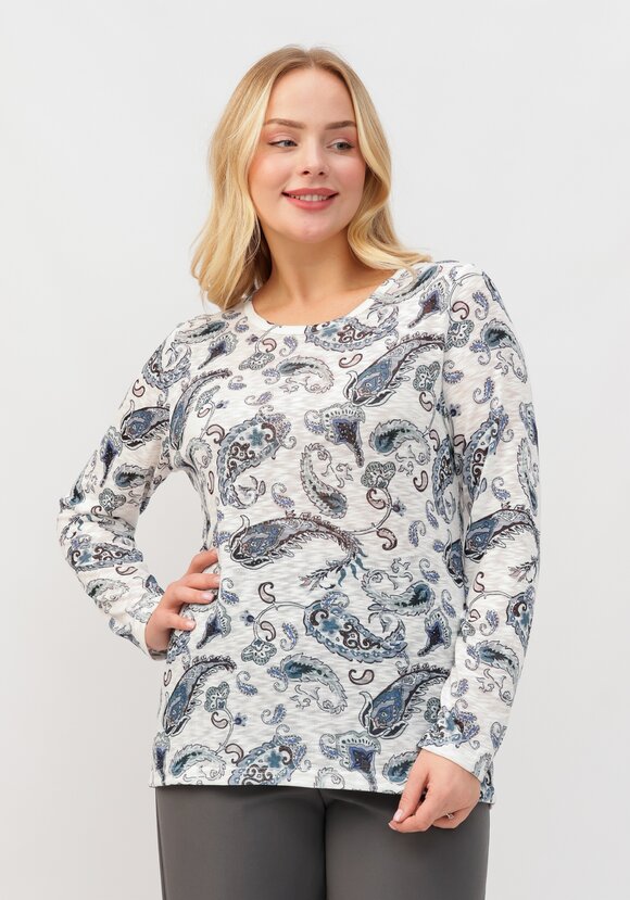 Блуза Ария с узором шир.  580, рис. 1