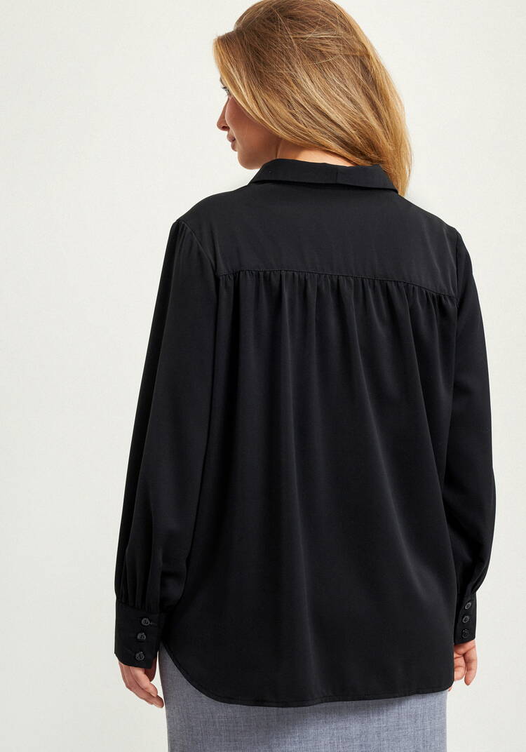 Блуза со сборкой на кокетке шир.  750, рис. 3