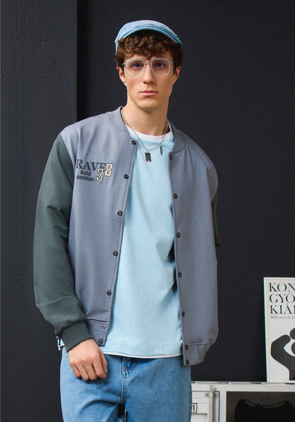 Бомбер с застежкой на кнопки шир.  580, рис. 16