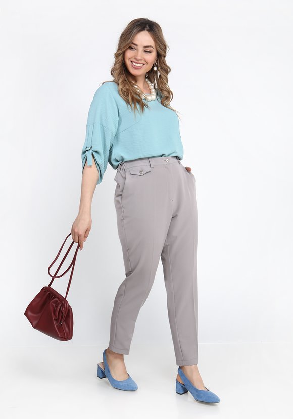 Брюки с стрелками Элеонора шир.  580, рис. 4