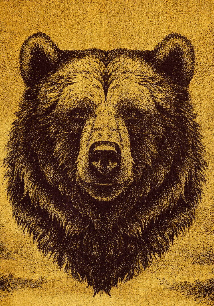 Простыня махровая Царь зверей шир.  750, рис. 3