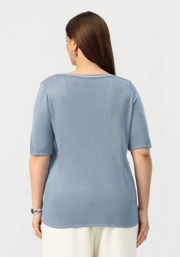 Пуловер с узором на передней полочке шир.  750, рис. 11