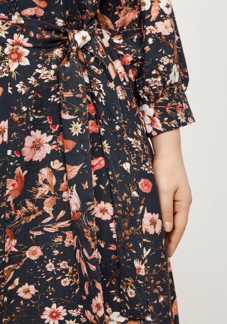 Платье с принтом по рукавам Герда шир.  750, рис. 6