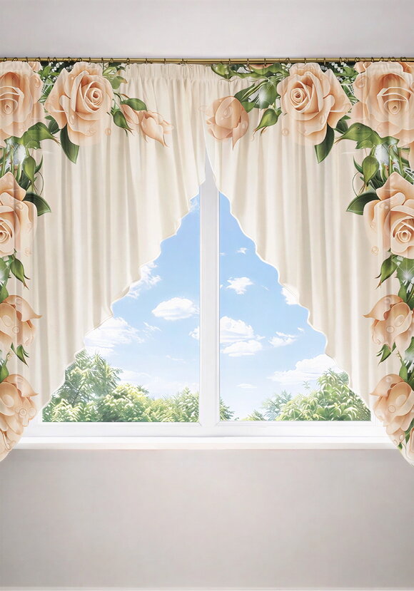 Тюль Весенняя сказка шир.  580, рис. 4