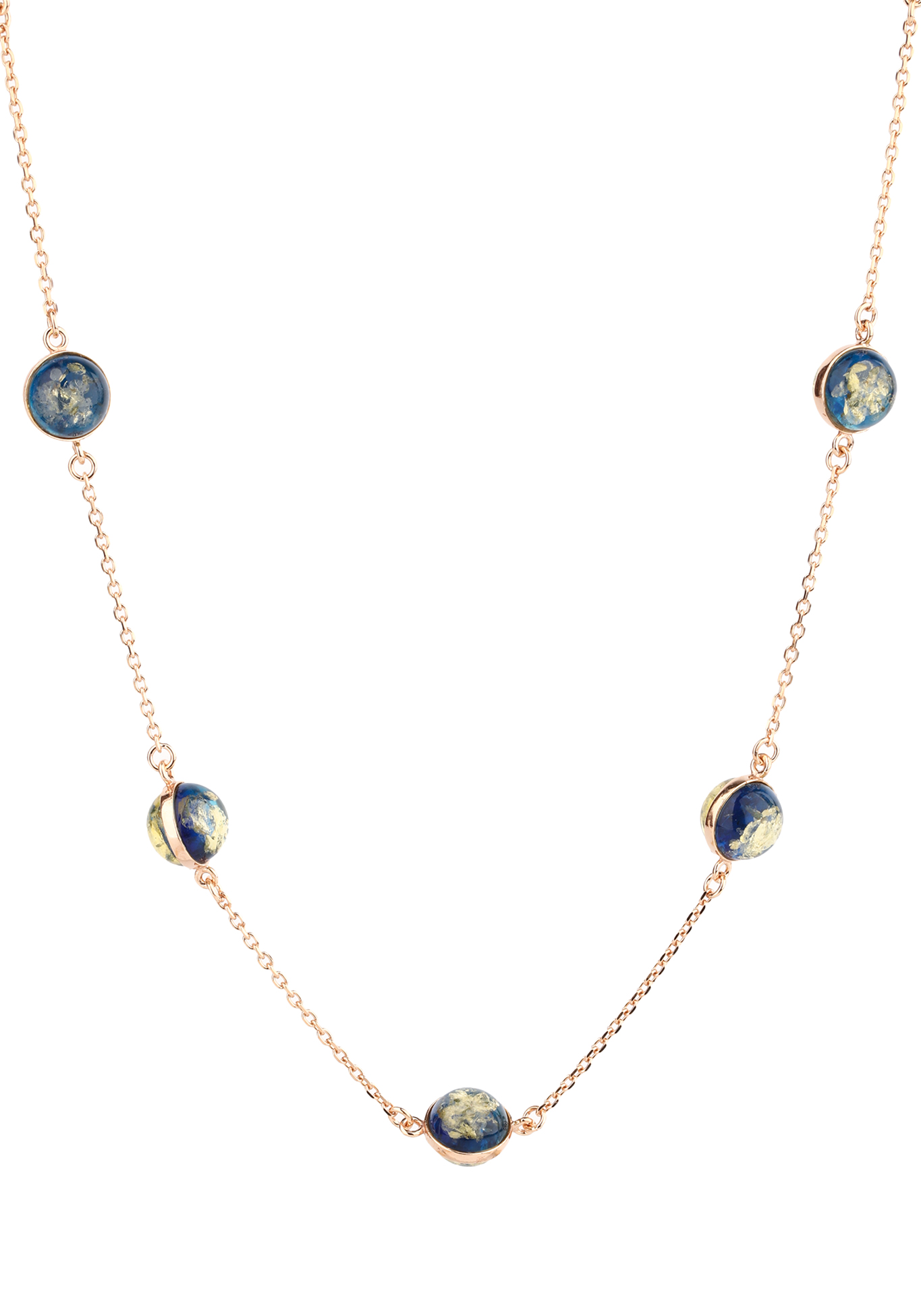 

Колье серебряное "Балтика"