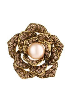 Брошь Цветочный шлейф