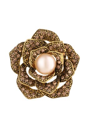 Брошь Цветочный шлейф