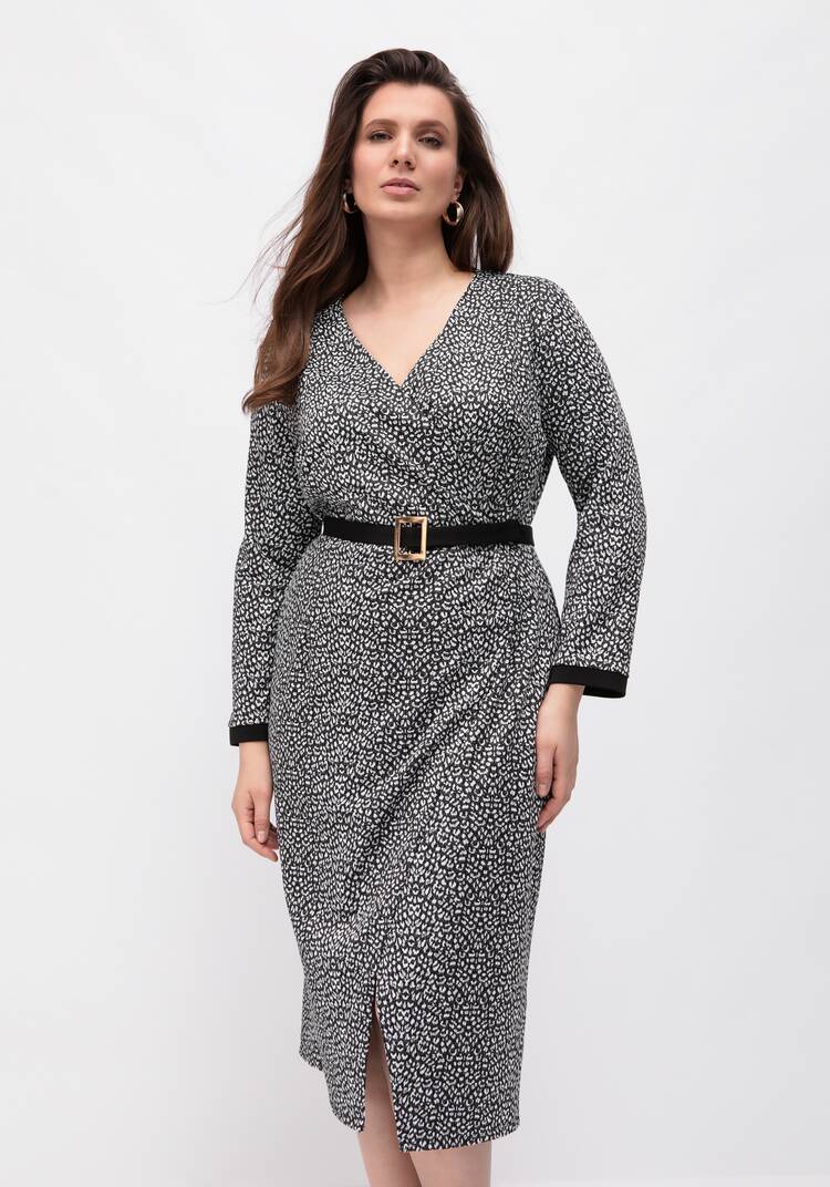 Платье прямого кроя на запах шир.  750, рис. 7