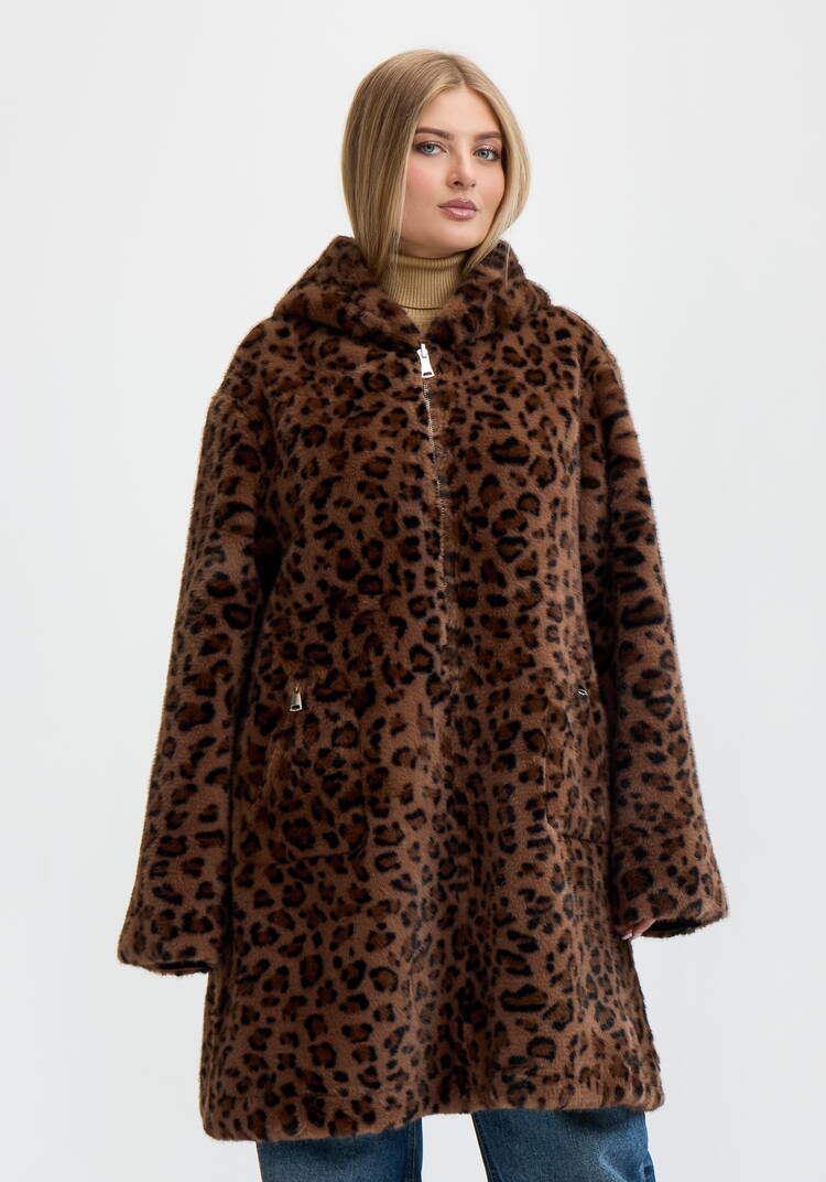 Дубленка Леопардовый шарм шир.  750, рис. 12