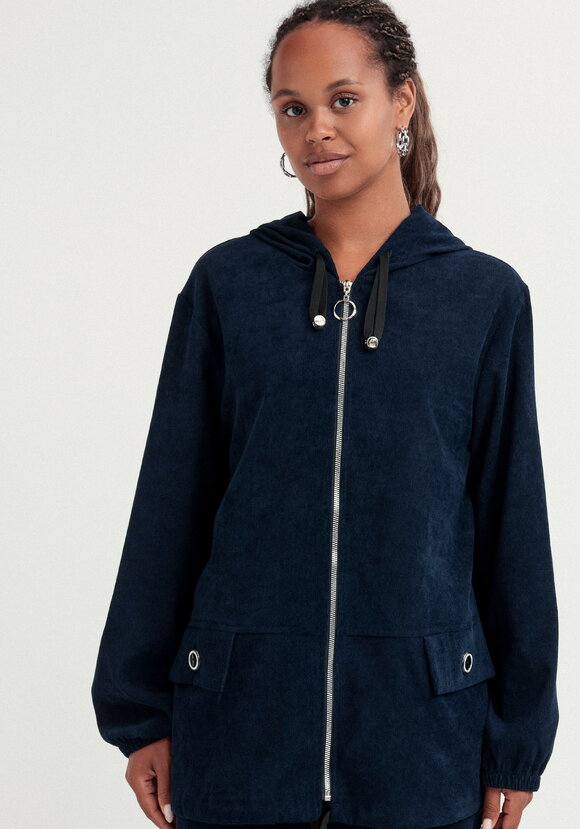 Куртка вельветовая с капюшоном на молнии шир.  580, рис. 36