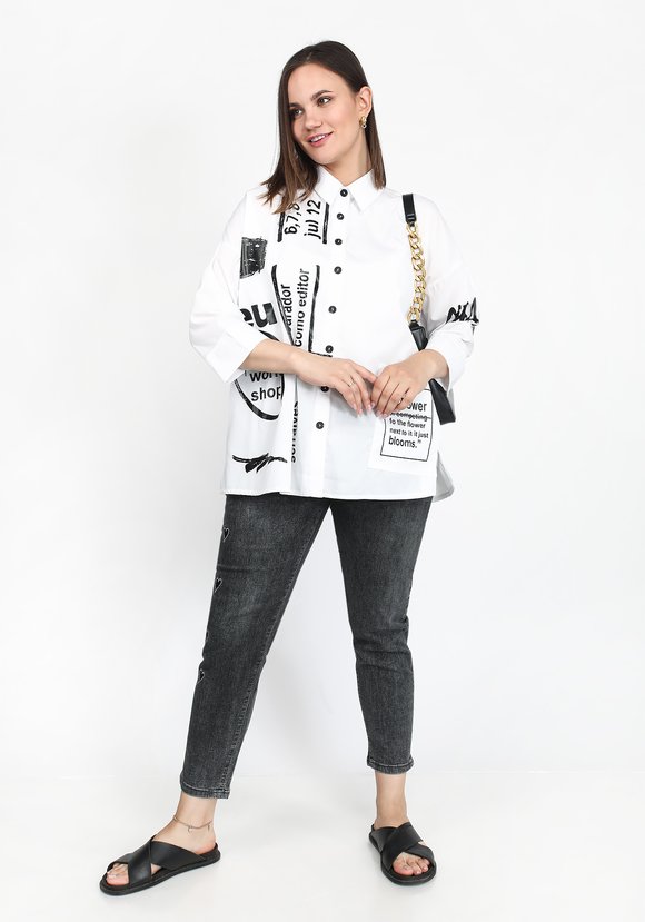 Блуза Модная леди шир.  580, рис. 1