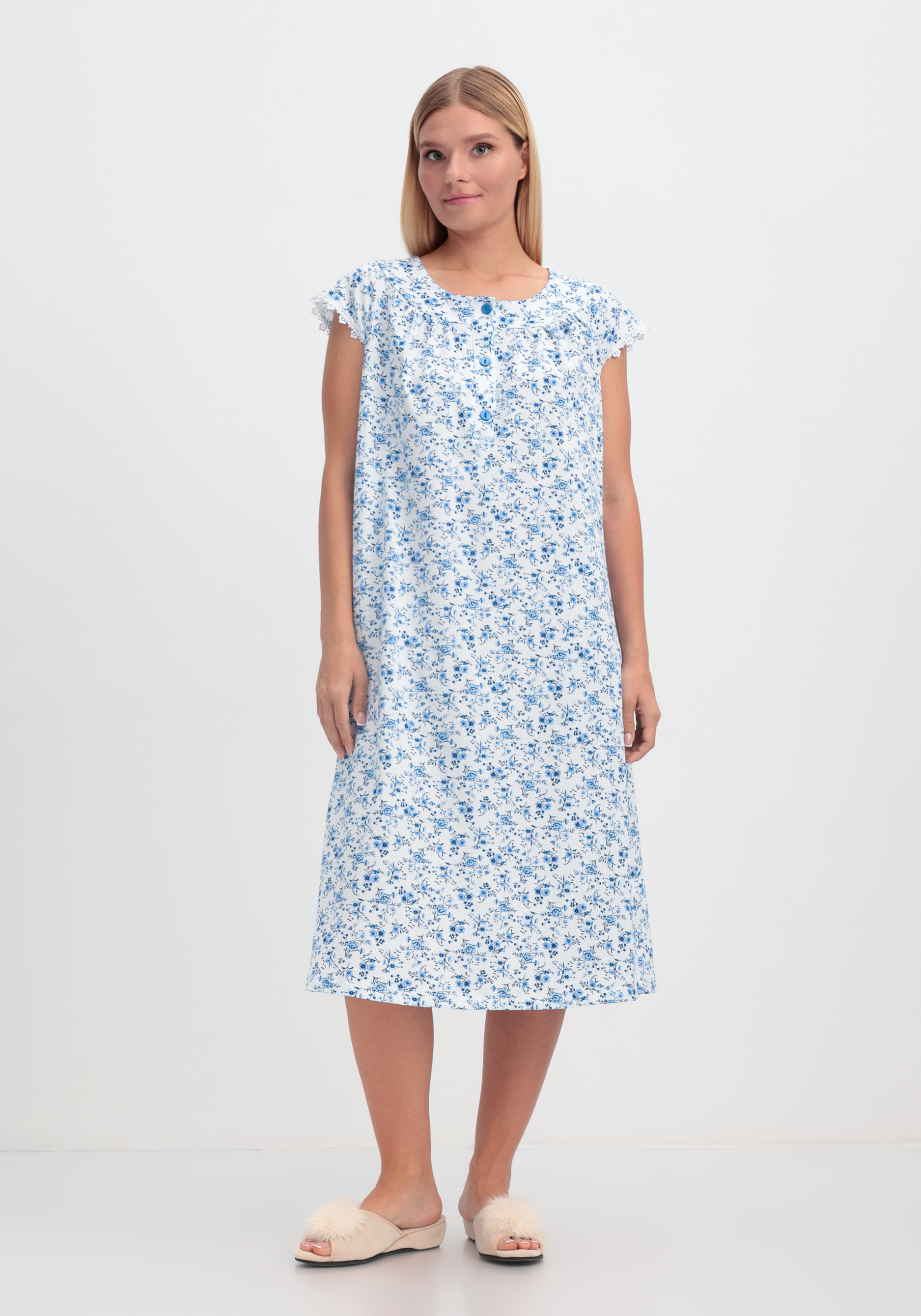 Ночная сорочка с коротким рукавом "Эдит"