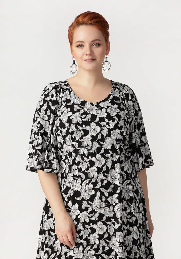 Платье Скромная улыбка шир.  580, рис. 14