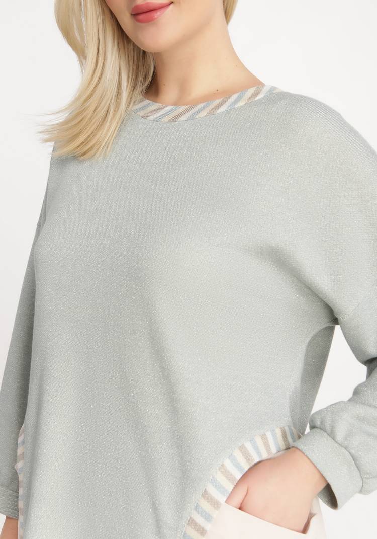 Джемпер комбинированный с метанитью шир.  750, рис. 3