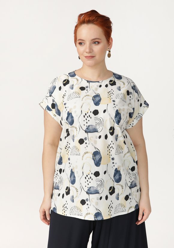 Блуза Невероятное сияние шир.  580, рис. 5