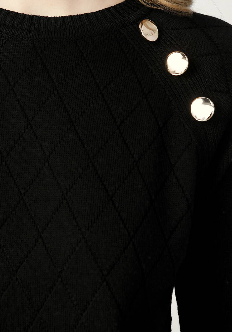 Джемпер с эффектными пуговицами по полочке шир.  750, рис. 5