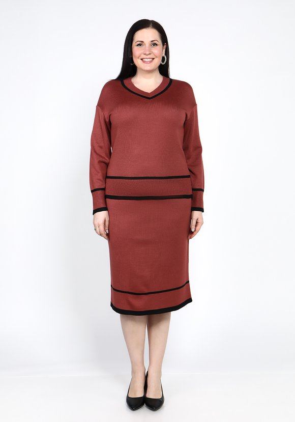 Юбка прямая на мягкой резинке шир.  580, рис. 3