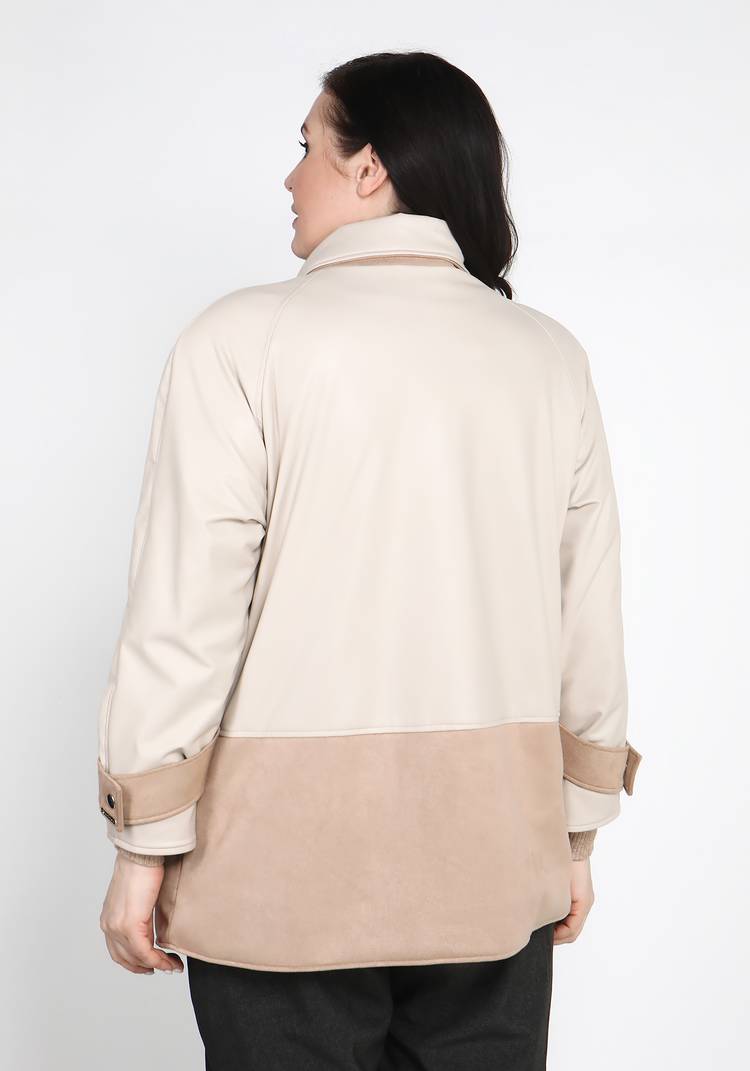 Куртка из экокожи на молнии шир.  750, рис. 7