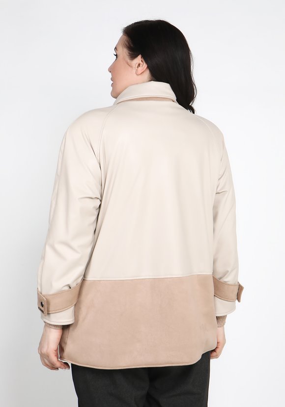 Куртка из экокожи на молнии шир.  580, рис. 7