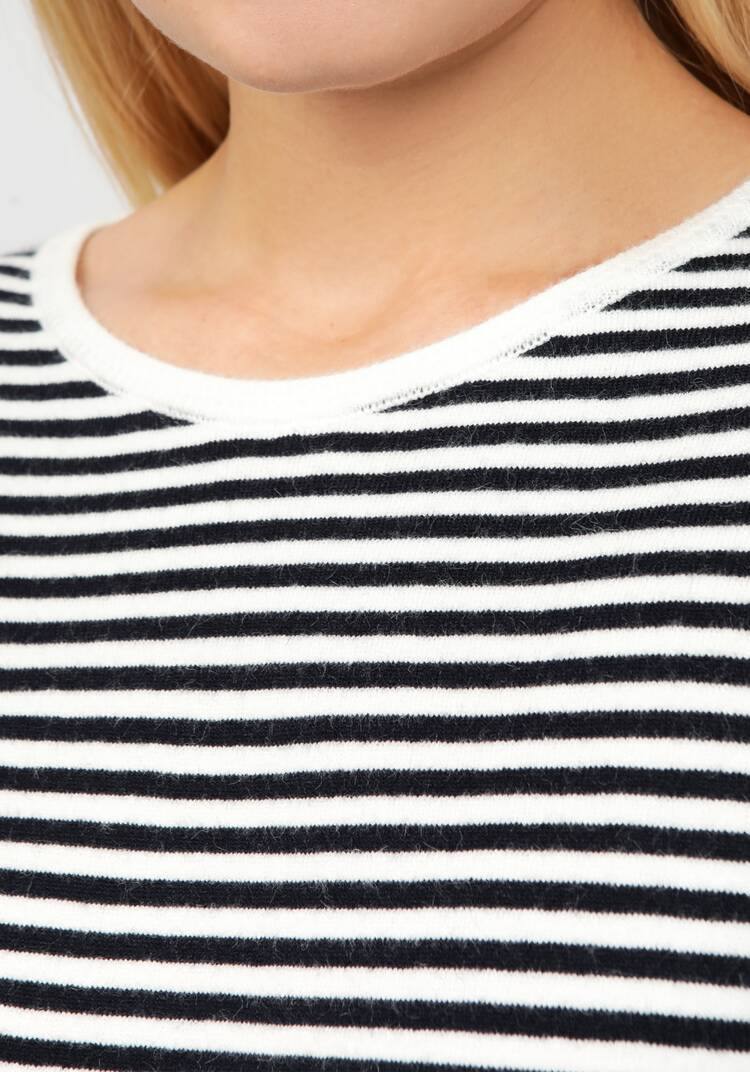 Джемпер вязаный в бретонскую полоску шир.  750, рис. 5