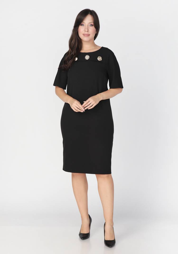 Платье с декором из пуговиц шир.  750, рис. 5