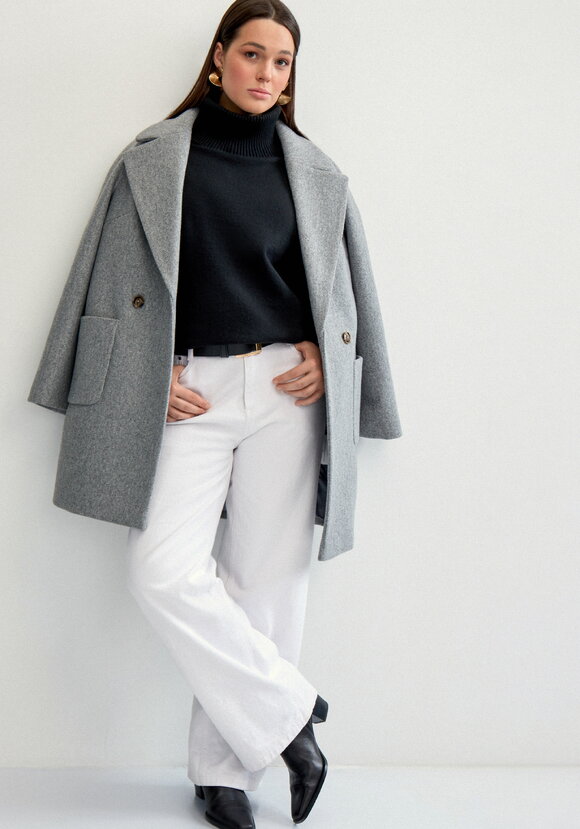 Свитер с объемным воротом шир.  580, рис. 16