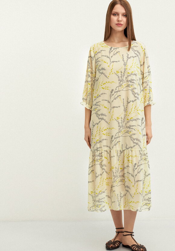 Платье с цветочным принтом шифоновое шир.  580, рис. 12