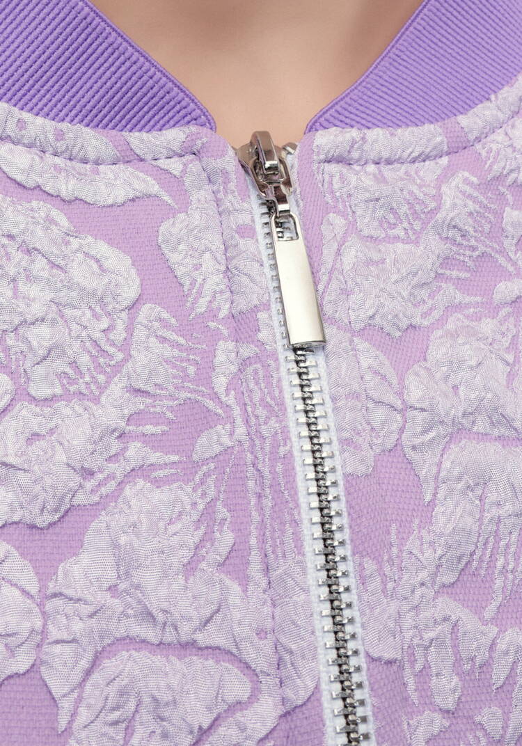 Бомбер из ткани с жаккардовым узором шир.  750, рис. 13