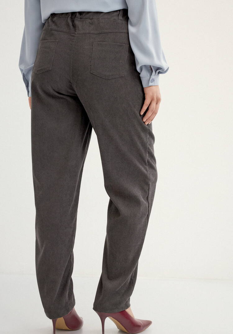 Брюки из микровельвета с комфортным поясом шир.  750, рис. 19