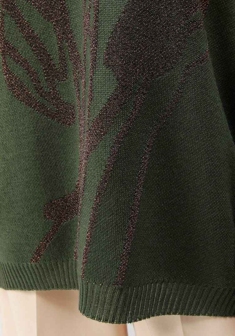 Туника женская с абстракцией и высоким горлом шир.  750, рис. 34