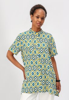 Блуза с геометрическим рисунком